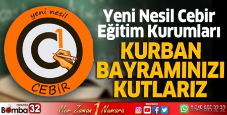 Yeni Nesil Cebir Eğitim Kurumları: Kurban Bayramınızı kutlarız
