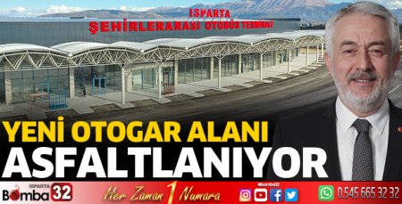 Yeni otogar alanında asfaltlama yapılıyor