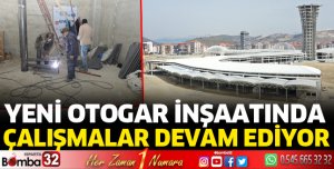 Yeni otogar inşaatında yoğun çalışmalar devam ediyor