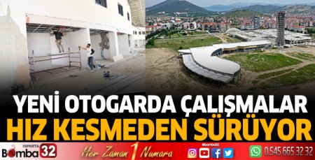 Yeni otogarda çalışmalar hız kesmeden sürüyor