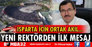 YENİ REKTÖR’DEN İLK MESAJ