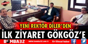 YENİ REKTÖRDEN İLK ZİYARET GÖKGÖZ’E
