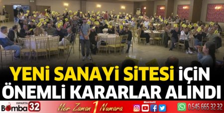 Yeni Sanayi Sitesi için önemli kararlar alındı