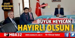 YENİ ÜYELER GÖREVE BAŞLADI 