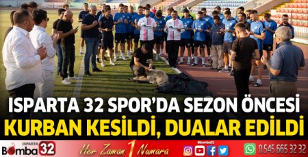 Yeni sezon öncesi kurban kesildi, dualar edildi