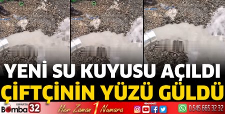 Yeni su kuyusu açıldı