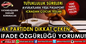 YENİ YARGI PAKETİ HAYATIMIZA GİRİYOR