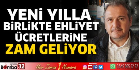 Yeni yılla birlikte ehliyet fiyatlarına zam geliyor