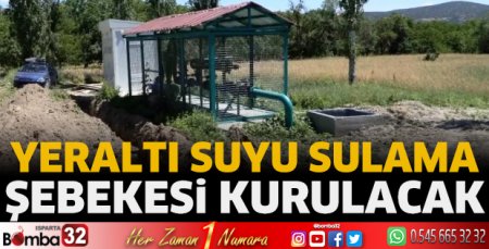 Yeraltı Suyu Sulama Şebekesi kurulacak