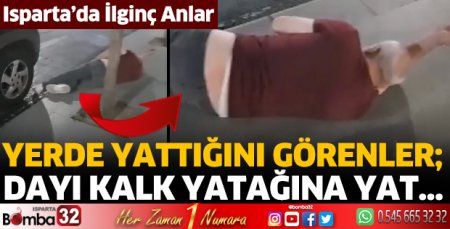 Yerde yatanı görünce kameraya aldılar