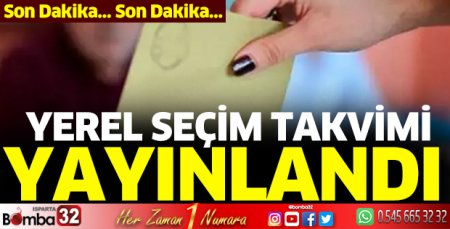Yerel seçim takvimi Resmi Gazete'de