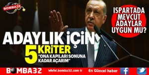 YEREL SEÇİMLER İÇİN ADAYLIK ŞARTLARINI AÇIKLADI