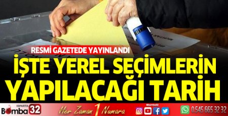 Yerel seçimler ne zaman yapılacak?