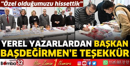 Yerel yazarlardan Başkan Başdeğirmen’e teşekkür