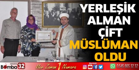 Yerleşik Alman çift Müslüman oldu