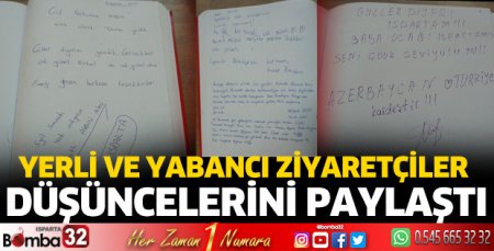 Yerli ve yabancı ziyaretçiler düşüncelerini paylaştı