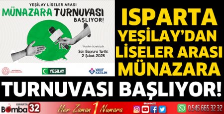 Yeşilay Liseler Arası Münazara Turnuvası Başlıyor!