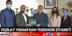 Yeşilay YEDAM’dan teşekkür ziyareti