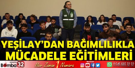 Yeşilay'dan Bağımlılıkla Mücadele Eğitimi