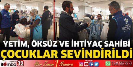 Yetim, öksüz ve ihtiyaç sahibi çocuklar sevindirildi