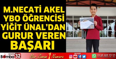 Yiğit Ünal’dan gurur veren başarı