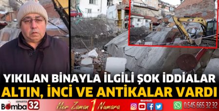 Yıkılan binayla ilgili şok iddialar