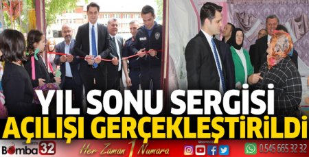 Yıl sonu sergisi açıldı