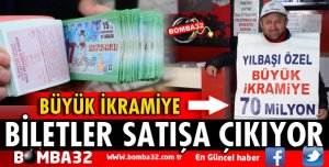 YILBAŞI MİLLİ PİYANGO BİLETLERİ SATIŞA ÇIKIYOR