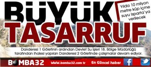 Yılda 10 milyon metre küp içme suyu Isparta’ya verilecek