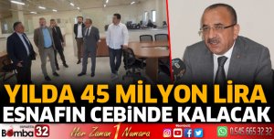Yılda 45 milyon lira esnafın cebinde kalacak 