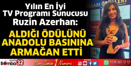 Yılın En İyi TV Programı Sunucusu Ruzin Azerhan