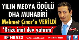 Yılın Medya Ödülü DHA muhabirine