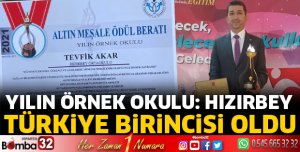 Yılın örnek okulu oldu