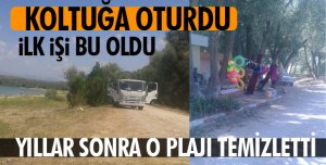 YILLAR SONRA BEDRE PLAJI TEMİZLENDİ
