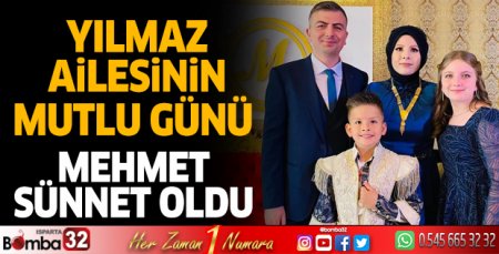 Yılmaz ailesinin mutlu günü