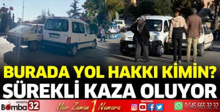 Yine aynı yerde kaza 