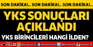 YKS SONUÇLARI AÇIKLANDI