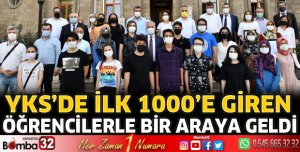 YKS’de ilk 1000’e giren öğrencilerle bir araya geldi
