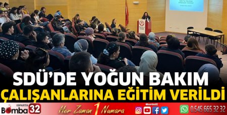 Yoğun bakım çalışanlarına eğitim verildi