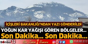 Yoğun kar yağışı gören bölgeler için uyarı geldi