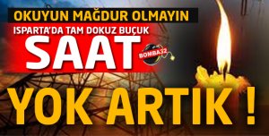 Yok artık O mahallede 9,5 saat elektrik kesilecek