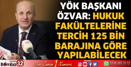 YÖK Başkanı Özvar'dan açıklamalar