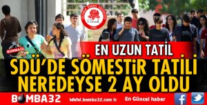 YOK BÖLE SÖMESTİR TATİLİ!
