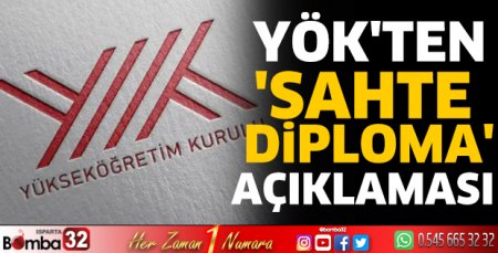 YÖK'ten 'sahte diploma' açıklaması