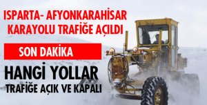 YOL TRAFİĞE AÇILDI!