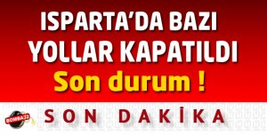 YOL TRAFİĞE KAPATILDI