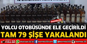 YOLCU OTOBÜSÜNDE ELE GEÇİRİLDİ