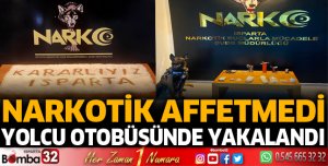 Yolcu otobüsünde yakalandı