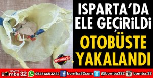 YOLCU OTOBÜSÜNDE YAKAYI ELE VERDİ