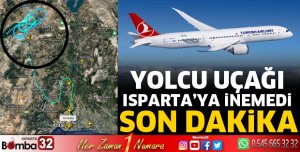 Yolcu uçağı Isparta'ya inemedi